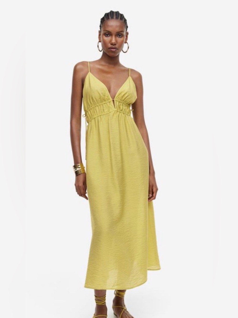 H&M Chartreuse Midi? Bikini Coverup/Dress